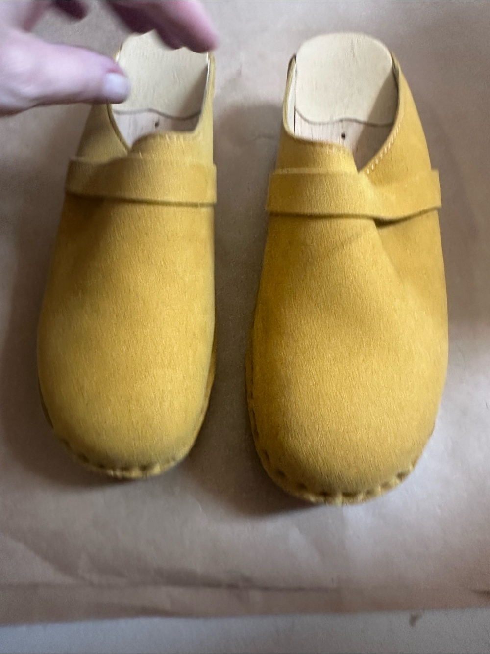 Women’s Troentorp Suede Moccasin Slip-Ons in Mustard Yellow